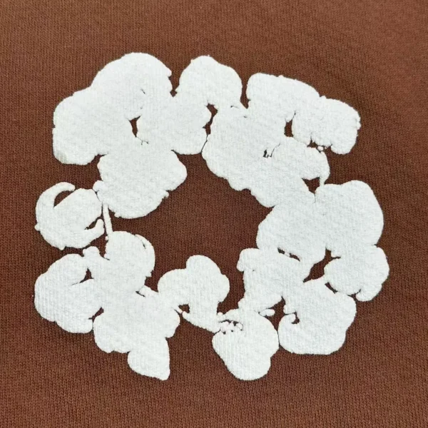 Denim Tears Mono Brown Cotton Flower Sanitary Pants - Image 6