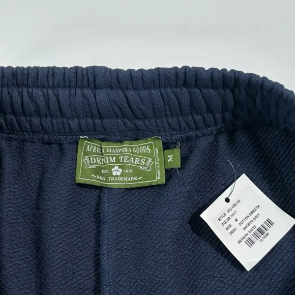 Denim Tears Mono navy blue kapok shorts - Image 7