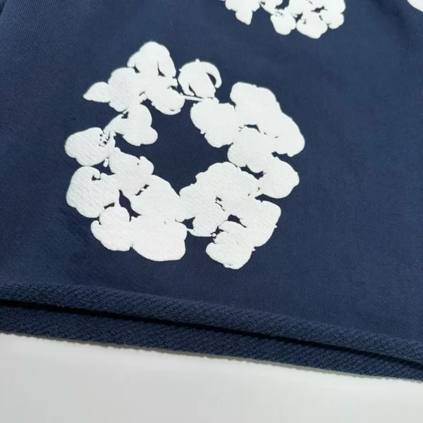 Denim Tears Mono navy blue kapok shorts - Image 5