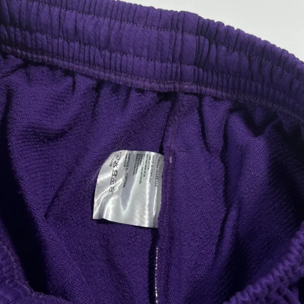 Denim Tears Mono Purple Cotton Flower Shorts - Image 7