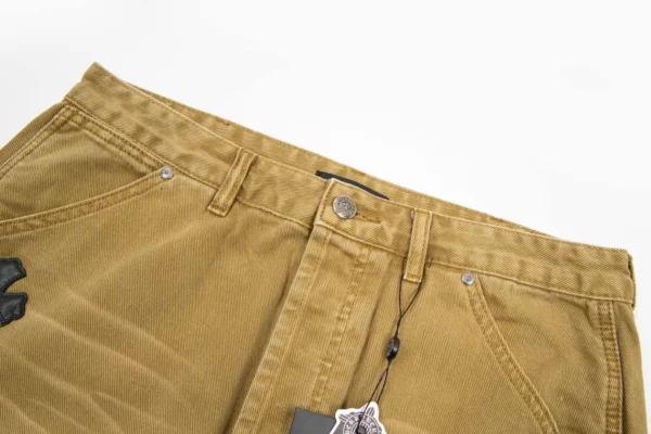 Chrome hearts denim patch embroidered work pants
Fabric used - Image 3