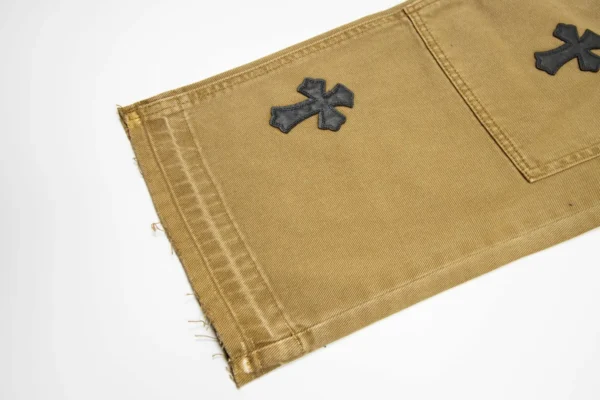 Chrome hearts denim patch embroidered work pants
Fabric used - Image 7