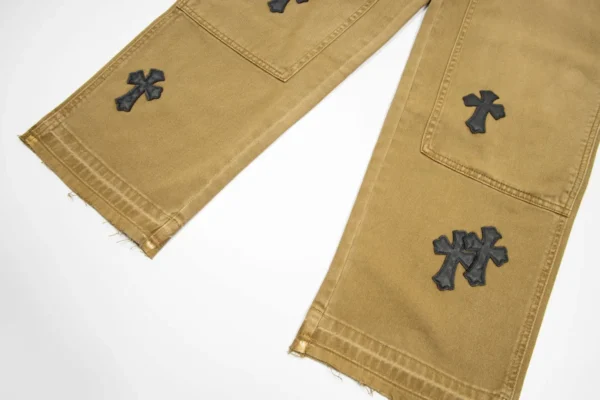Chrome hearts denim patch embroidered work pants
Fabric used - Image 8